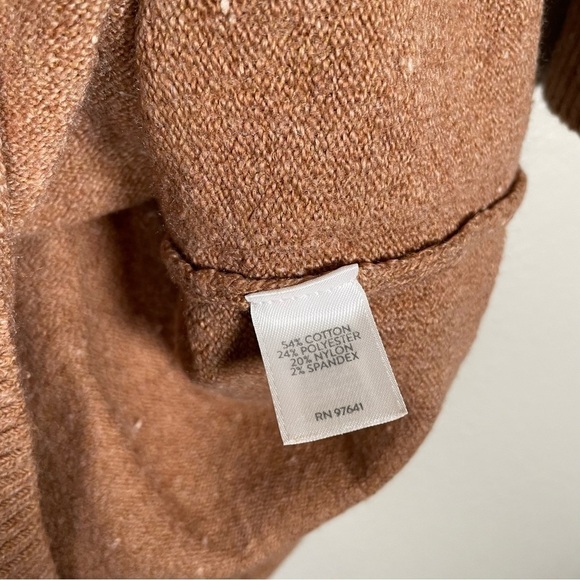 NWT J. Jill Cowl Neck Sweater Dress in Nutmeg - Picture 3 of 6